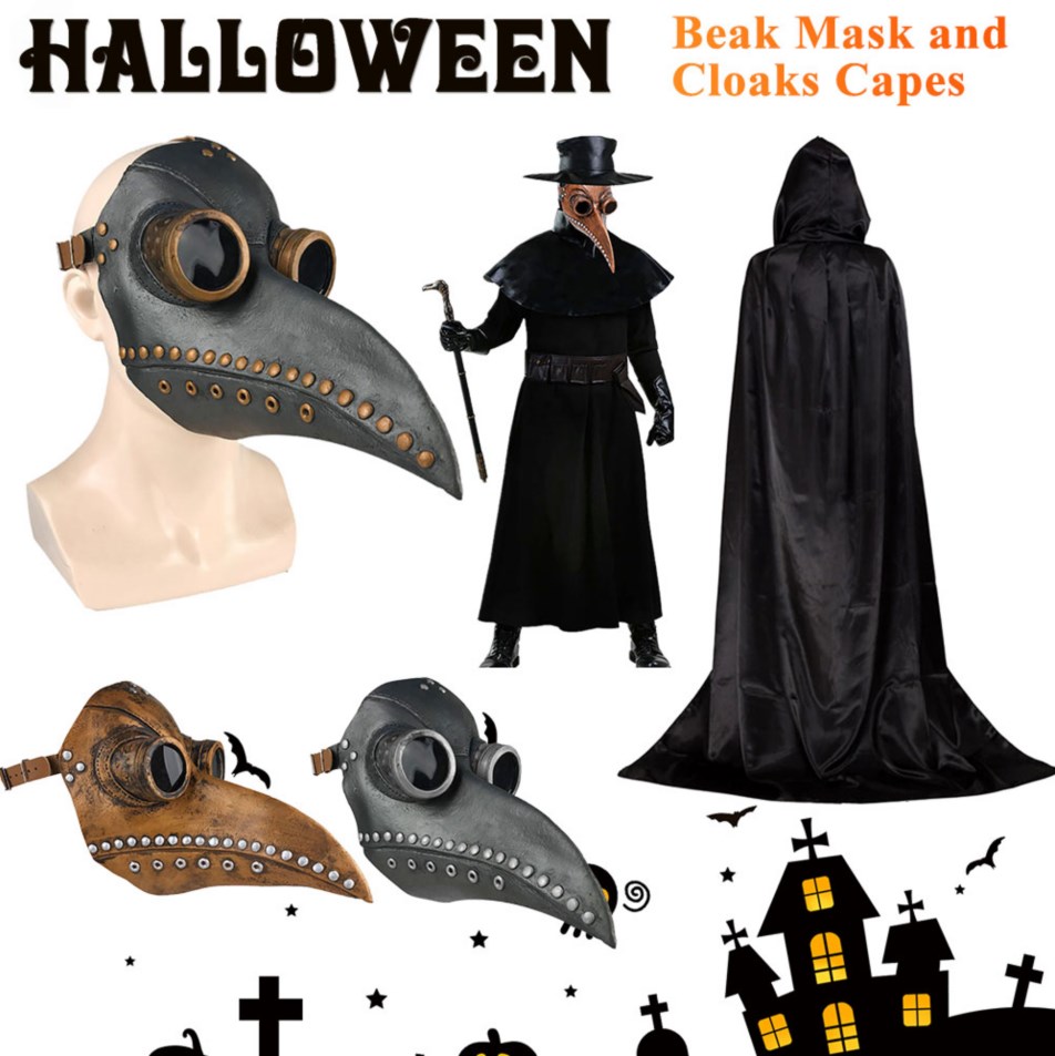Disposable Surgical Mask - Nowa maska na Halloween i płaszcz