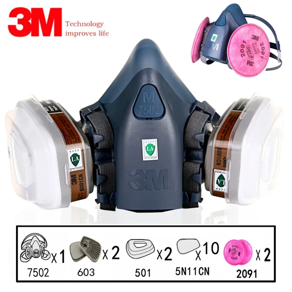17 w 1 3M 7502 Respirator prze – Dust Mask Construction recenzja i cena